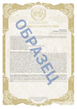 Образец Приложение к СТО 01.064.00220722.2-2020 Белореченск Сертификат СТО 01.064.00220722.2-2020 